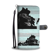 Load image into Gallery viewer, Black Labrador Dog Print Wallet Case-Free Shipping-VA State