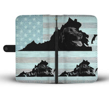Load image into Gallery viewer, Black Labrador Dog Print Wallet Case-Free Shipping-VA State