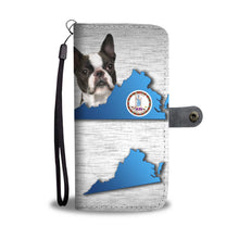 Load image into Gallery viewer, Boston Terrier Dog Print Wallet Case-Free Shipping-VA State