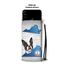 Load image into Gallery viewer, Boston Terrier Dog Print Wallet Case-Free Shipping-VA State