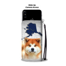 Load image into Gallery viewer, Akita Dog Print Wallet Case-Free Shipping-AK State