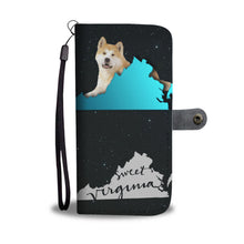 Load image into Gallery viewer, Akita Dog Print Wallet Case-Free Shipping-VA State