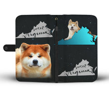 Load image into Gallery viewer, Akita Dog Print Wallet Case-Free Shipping-VA State