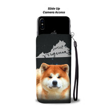 Load image into Gallery viewer, Akita Dog Print Wallet Case-Free Shipping-VA State