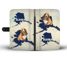 Load image into Gallery viewer, Basset Hound Dog Print Wallet Case-Free Shipping-AK State