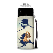 Load image into Gallery viewer, Basset Hound Dog Print Wallet Case-Free Shipping-AK State