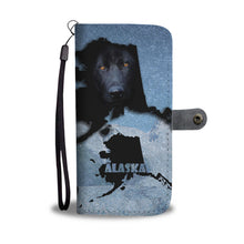 Load image into Gallery viewer, Black German Shepherd Dog Print Wallet Case-Free Shipping-AK State