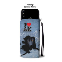 Load image into Gallery viewer, Black German Shepherd Dog Print Wallet Case-Free Shipping-AK State