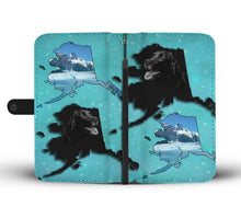 Load image into Gallery viewer, Black Labrador Retriever Dog Print Wallet Case-Free Shipping-AK State