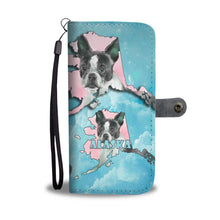 Load image into Gallery viewer, Boston Terrier Dog Art Print Wallet Case-Free Shipping-AK State