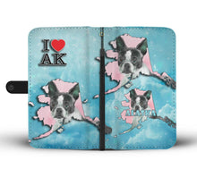 Load image into Gallery viewer, Boston Terrier Dog Art Print Wallet Case-Free Shipping-AK State