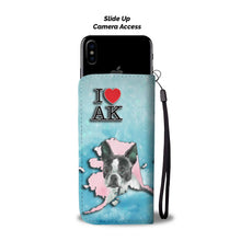 Load image into Gallery viewer, Boston Terrier Dog Art Print Wallet Case-Free Shipping-AK State