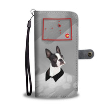Load image into Gallery viewer, Amazing Boston Terrier Print Wallet Case-Free Shipping-CO State