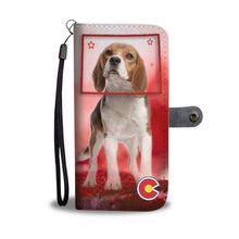 Load image into Gallery viewer, Beagle Print On Red Wallet Case-Free Shipping-CO State