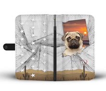 Load image into Gallery viewer, Amazing Pug Print Wallet Case-Free Shipping-IN State