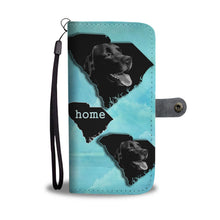 Load image into Gallery viewer, Amazing Black Labrador Print Wallet Case-Free Shipping-SC State