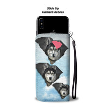 Load image into Gallery viewer, Amazing Siberian Husky Dog Print Wallet Case-Free Shipping-SC State