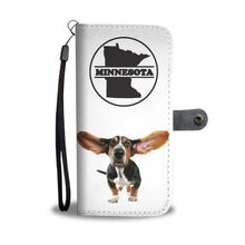 Load image into Gallery viewer, Basset Hound Print Wallet Case-Free Shipping-MN State