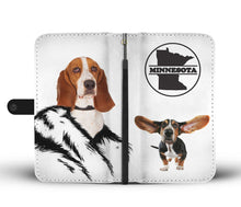 Load image into Gallery viewer, Basset Hound Print Wallet Case-Free Shipping-MN State