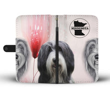 Load image into Gallery viewer, Bearded Collie Print Wallet Case-Free Shipping-MN State