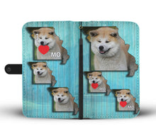 Load image into Gallery viewer, Akita Dog Print Wallet Case-Free Shipping-MO State