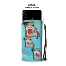 Load image into Gallery viewer, Akita Dog Print Wallet Case-Free Shipping-MO State
