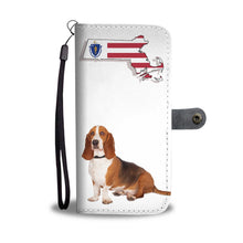 Load image into Gallery viewer, Basset Hound Print Wallet Case-Free Shipping-MA State