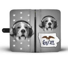 Load image into Gallery viewer, Beagle Dog Print Wallet Case- Free Shipping-IA State