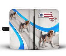 Load image into Gallery viewer, Beagle Dog Print Wallet Case-Free Shipping-MA State