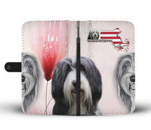 Load image into Gallery viewer, Bearded Collie Print Wallet Case-Free Shipping-MA State