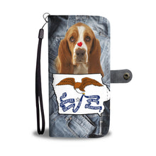 Load image into Gallery viewer, Basset Hound Print Wallet Case-Free Shipping-IA State
