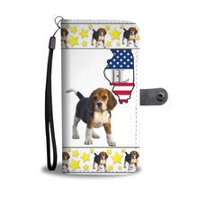 Load image into Gallery viewer, Beagle dog Print Wallet Case-Free Shipping-IL State