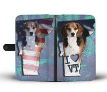 Load image into Gallery viewer, Beagle Dog Print Wallet Case-Free Shipping-VT State