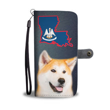 Load image into Gallery viewer, Akita dog Print Wallet Case-Free Shipping-LA State