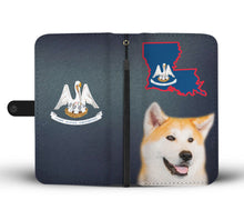 Load image into Gallery viewer, Akita dog Print Wallet Case-Free Shipping-LA State
