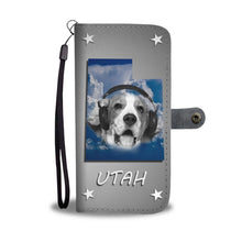 Load image into Gallery viewer, Beagle Dog Print Wallet Case- Free Shipping-UT State