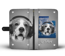Load image into Gallery viewer, Beagle Dog Print Wallet Case- Free Shipping-UT State