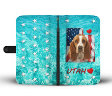 Load image into Gallery viewer, Basset Hound Print Wallet Case-Free Shipping-UT State