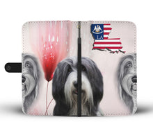 Load image into Gallery viewer, Bearded Collie Print Wallet Case-Free Shipping-LA State