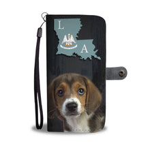 Load image into Gallery viewer, Amazing Beagle Dog Print Wallet Case-Free Shipping-LA State