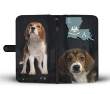 Load image into Gallery viewer, Amazing Beagle Dog Print Wallet Case-Free Shipping-LA State