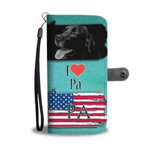 Load image into Gallery viewer, Black Labrador Print Limited Edition Wallet Case-Free Shipping-PA State