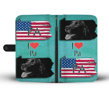 Load image into Gallery viewer, Black Labrador Print Limited Edition Wallet Case-Free Shipping-PA State