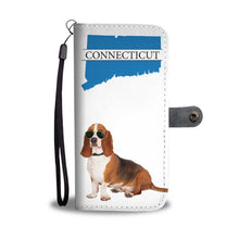 Load image into Gallery viewer, Basset Hound Print Wallet Case-Free Shipping-CT State