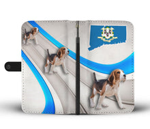 Load image into Gallery viewer, Amazing Beagle Print Wallet Case-Free Shipping-CT State