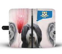 Load image into Gallery viewer, Bearded Collie Print Wallet Case-Free Shipping-CT State