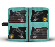 Load image into Gallery viewer, Amazing Black Labrador Print Wallet Case-Free Shipping-OR State