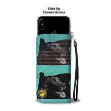 Load image into Gallery viewer, Amazing Black Labrador Print Wallet Case-Free Shipping-OR State