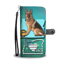 Load image into Gallery viewer, Amazing German Shepherd Print Wallet Case-Free Shipping-OR State