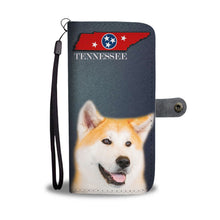Load image into Gallery viewer, Akita Dog Print Print Wallet Case-Free Shipping-TN State